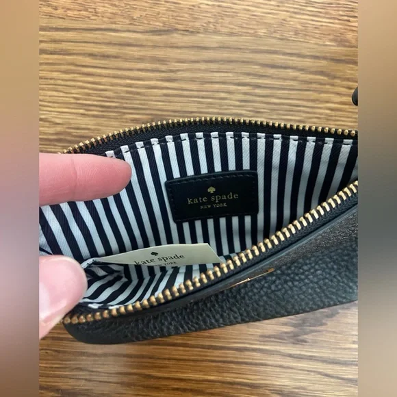 Kate Spade Black Textured Wristlet - Picture 2 of 5